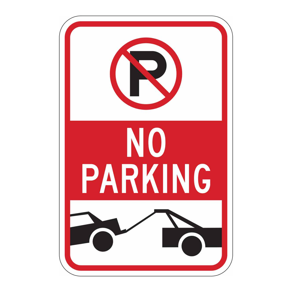 Brady No Parking Picto And Tow Away No Parking Sign