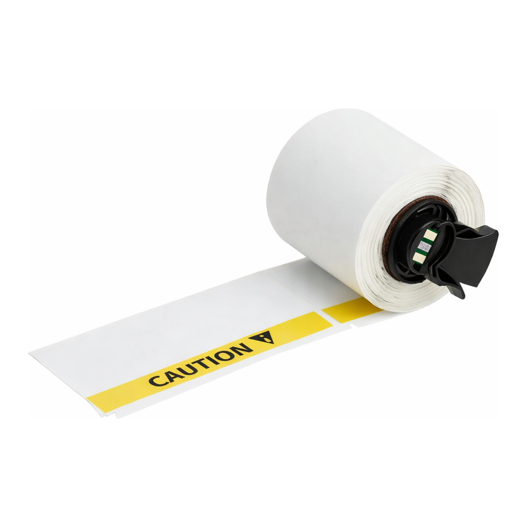 Brady All Weather Permanent Adhesive Vinyl Labels, ANSI CAUTION Header, for M6 M7 Printers