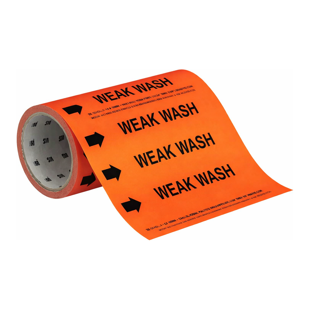 Brady WEAK WASH Roll Form Pipe Marker