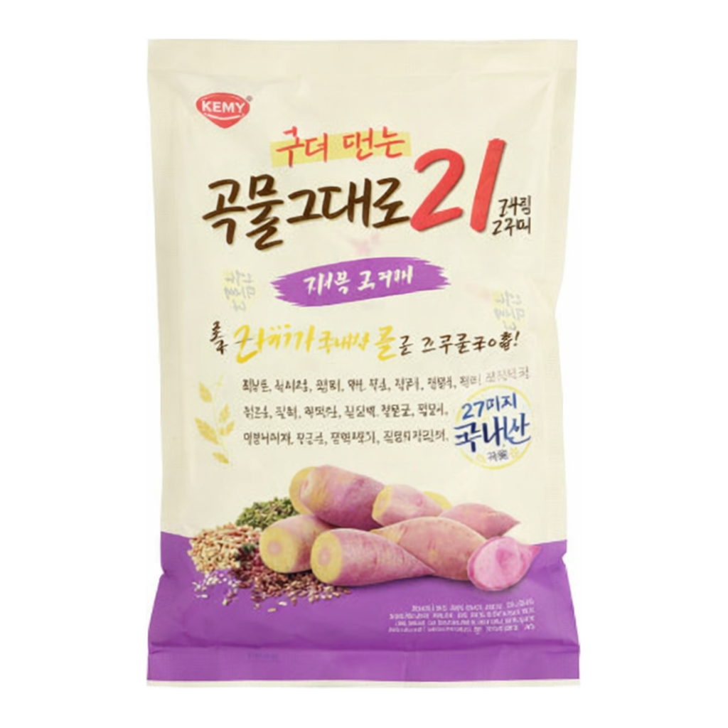 OFFICENEX 구워만든 곡물그대로21 자색고구마(150g/개미식품)