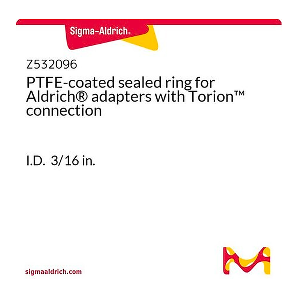 Merck PTFE-coated sealed ring for Aldrich(R) adapters with Torion(TM) connection