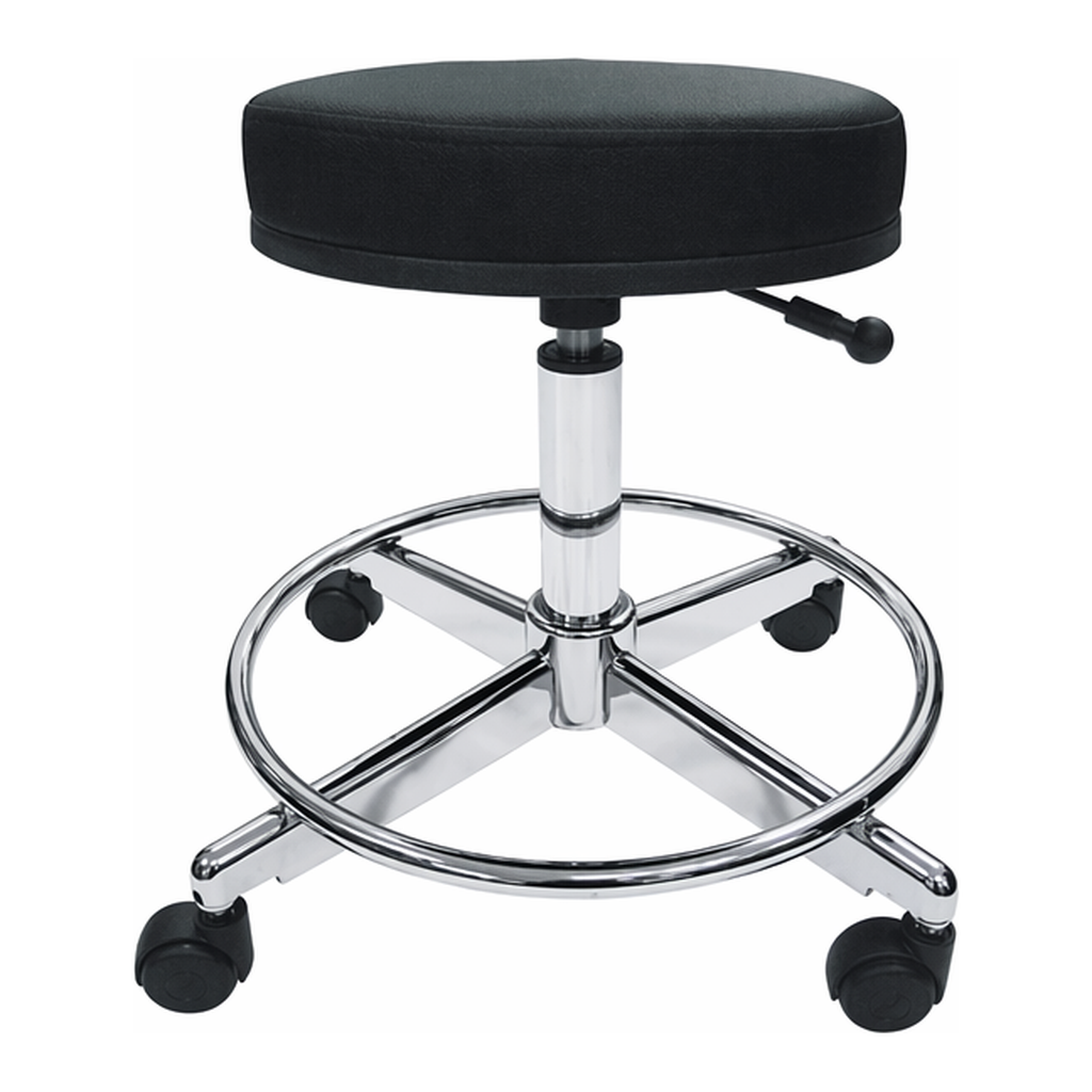 Daihan Science Examining Stool, Durable, Swivel & Soft Cushion, Footrest, Stable, Adjustable He