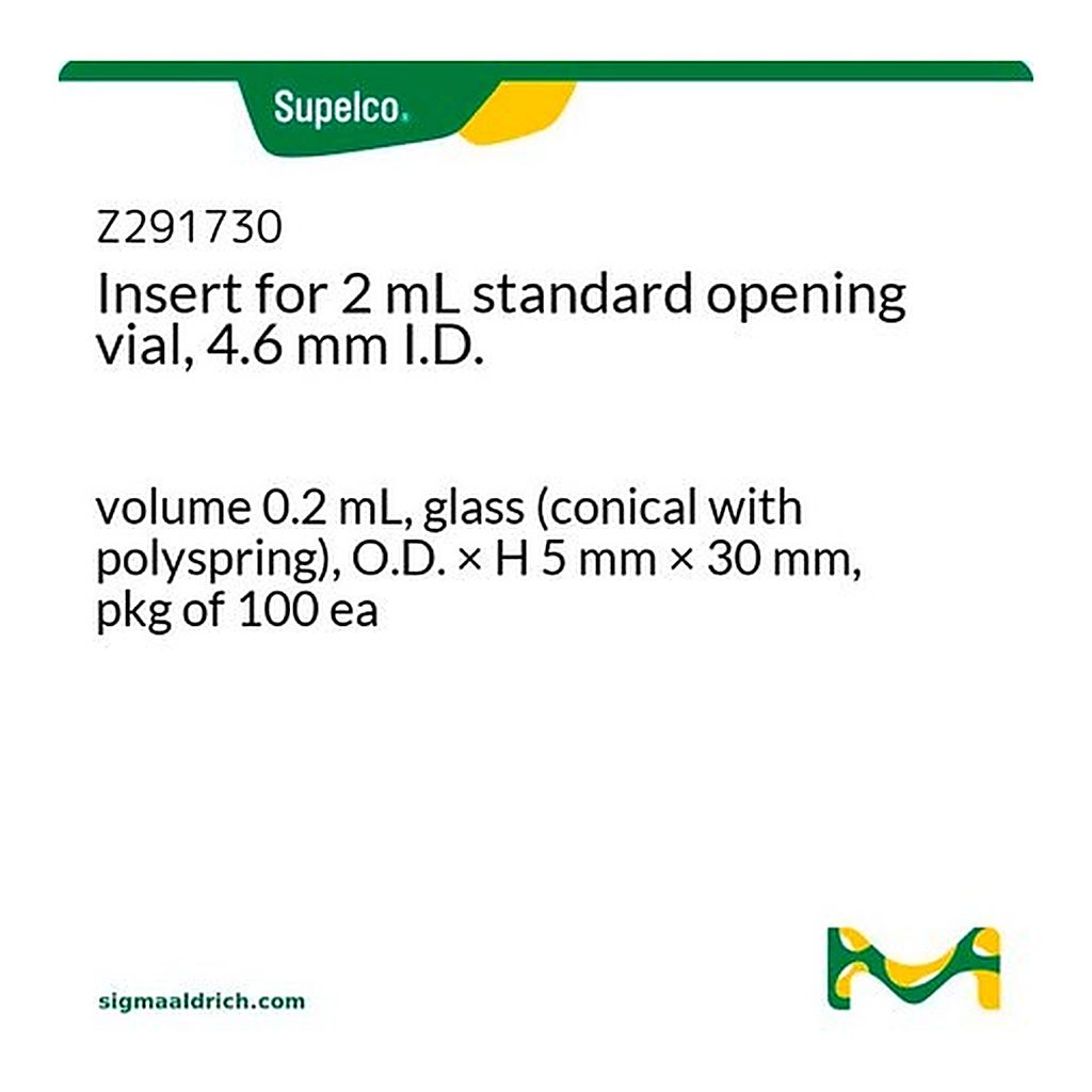 Merck Insert for 2 mL standard opening vial, 4.6 mm I.D.