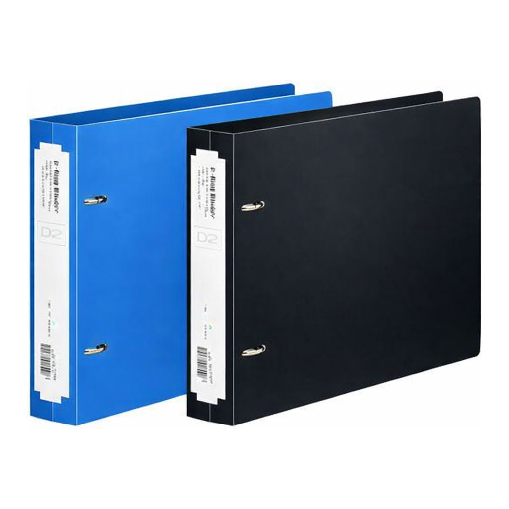 OFFICENEX 문화 PP 2공D링바인더(80mm/3cm/A5/흑색/B440-61)