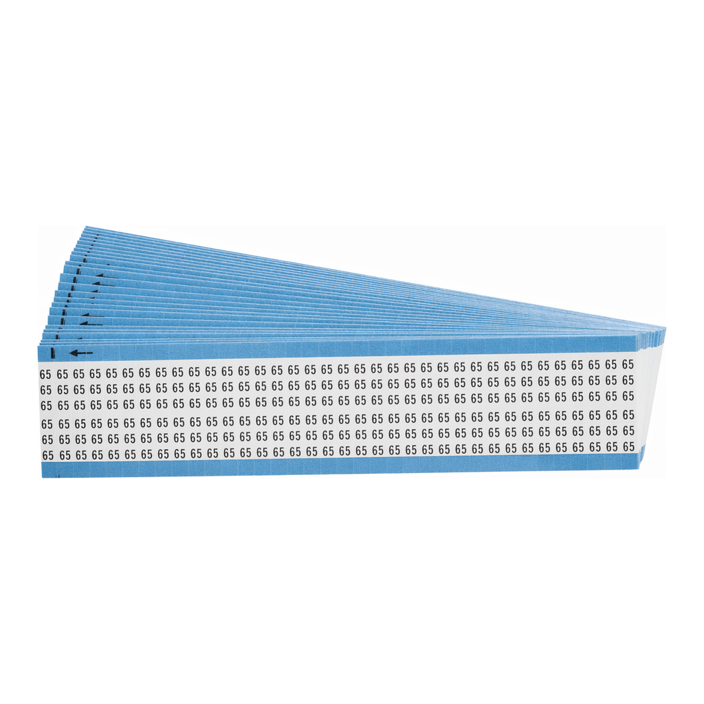 Brady Numerical Legend Vinyl Cloth Wire Marking Cards
