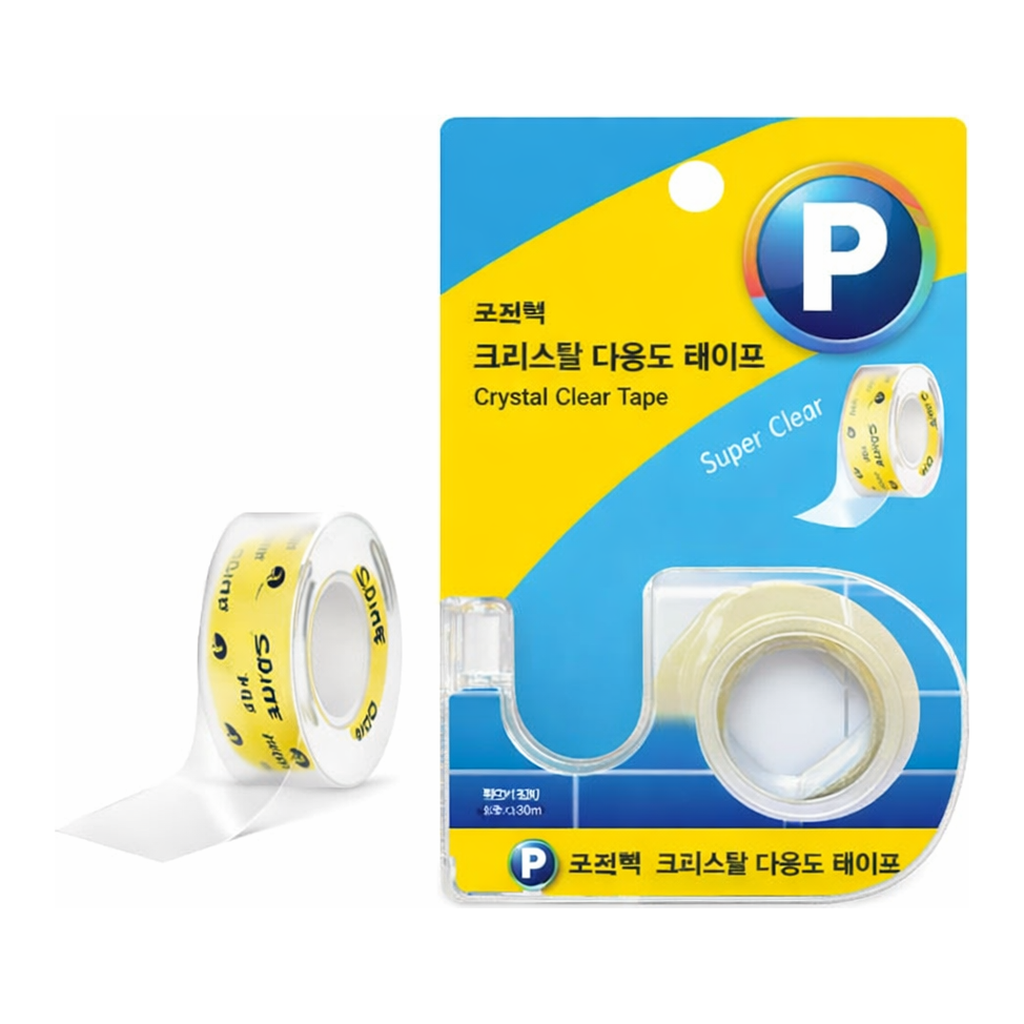 OFFICENEX 프린텍 CD1830 크리스탈테이프ㅡ디스펜서(18mmx30M)