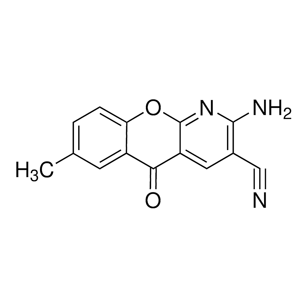 Merck 2-Amino-7-methyl-5-oxo-5H-[1]benzopyrano[2,3-b]pyridine-3-carbonitrile