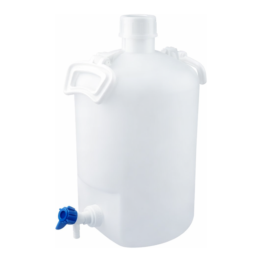 AS ONE Handy Bottle with Stopcock 10L with Narrow-Mouth Cock