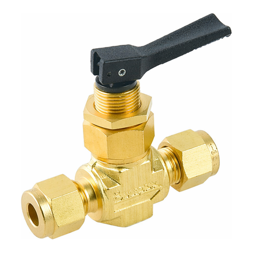 Restek Swagelok Valve, 1/4in Brass Toggle