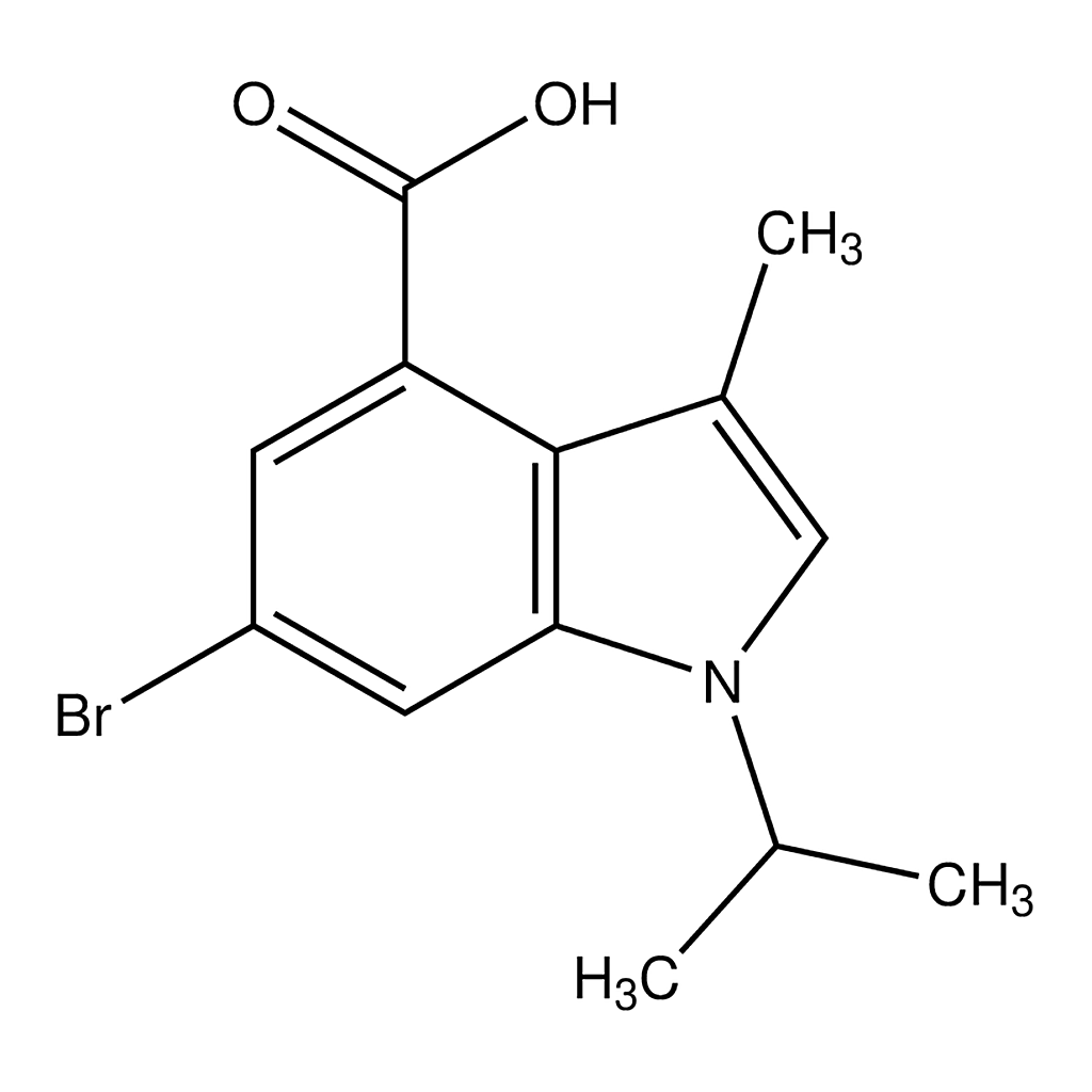 Merck 6-bromo-1-isopropyl-3-methyl-1H-indole-4-carboxylic acid