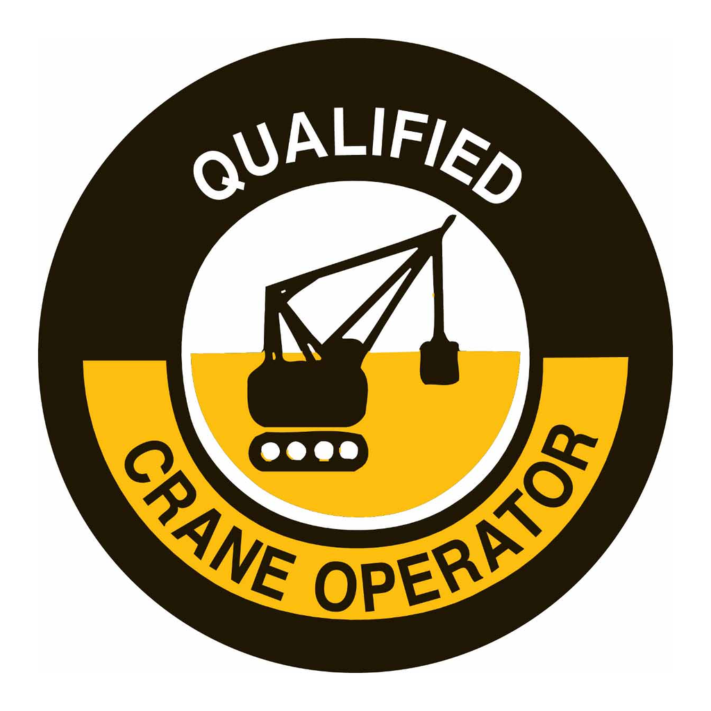 Brady QUALIFIED CRANE OPERATOR Hard Hat Labels