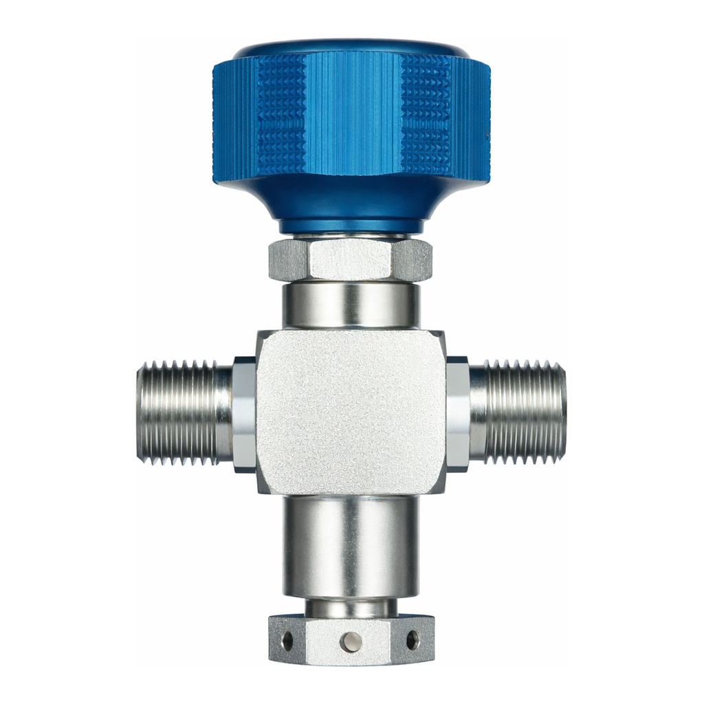 Restek Sample Cylinder Valve, 1/4in Male NPT x 1/4in Male NPT w/1800psi Rupture Disc, 3500psig DO