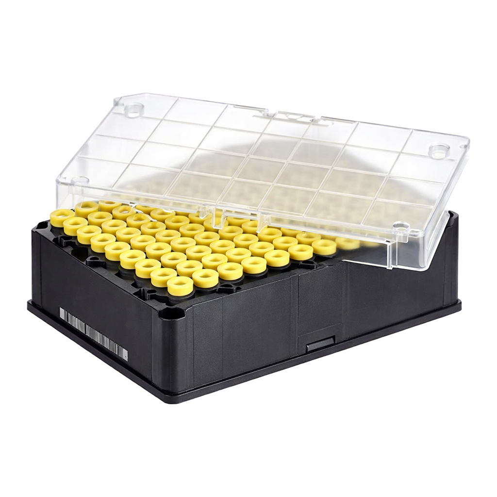Greiner Bio One CRYO.S BIOBANKING TUBES, 600 µL, 2D CODES,RACK WITH 96 CAPPED TUBES, WITH SCREW CAP YELLOW, 2 RACKS/BAG, 1 MANUAL CAPPING TOOL