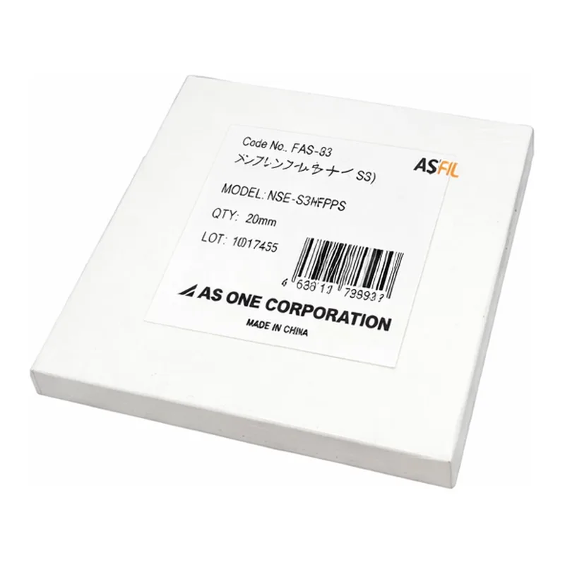 AS ONE Membrane Filter (PES) 0.1μm x Φ25mm 200 Pieces 025010MFPES