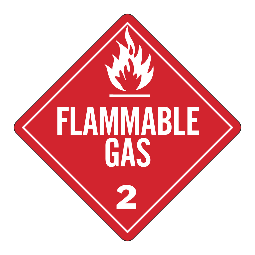Brady Flammable Gas 2 Sign