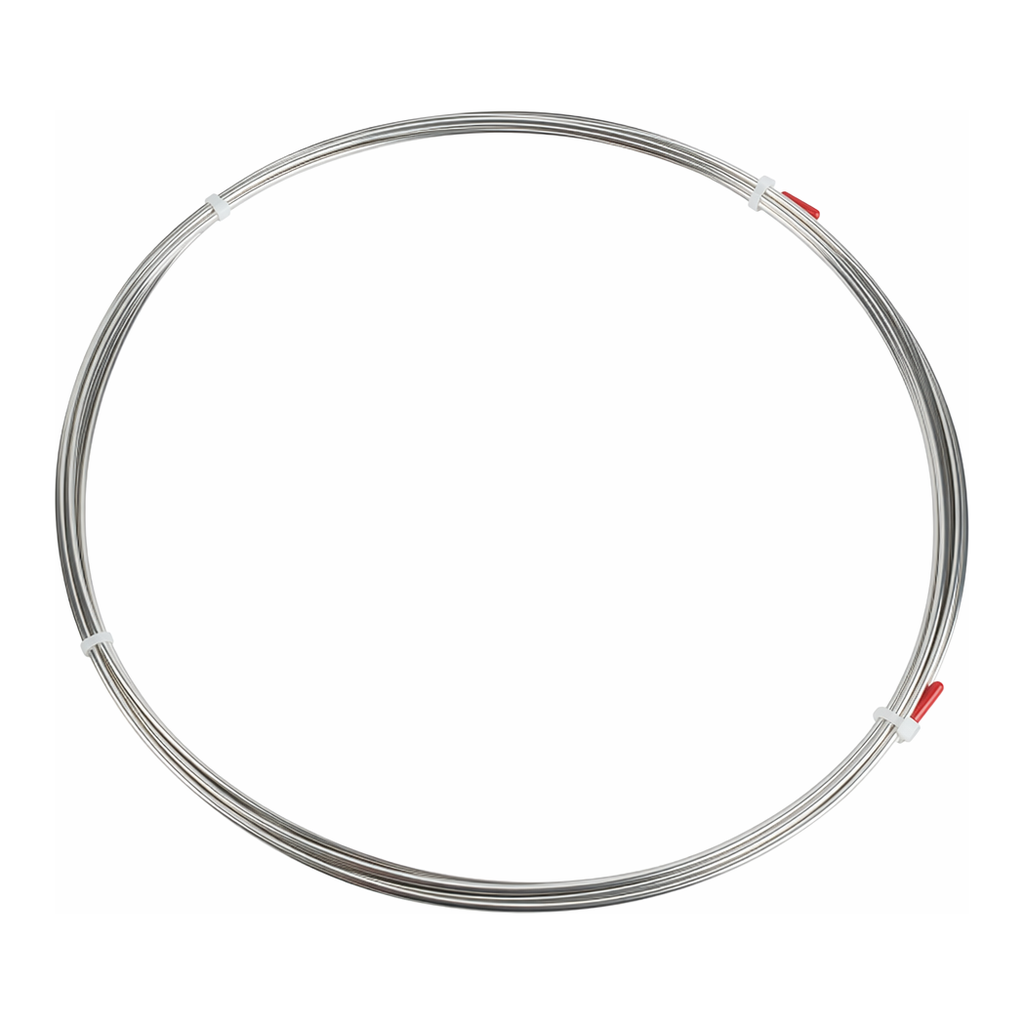 Restek Tubing, Stainless Steel, 304SS Rinsed and Cleaned 1/16in OD x 0.02in ID, 100ft Roll