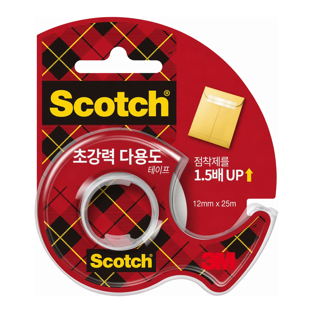 OFFICENEX 3M 스카치 초강력 다용도 테이프 디스펜서 SH1225D(12mmx25m)