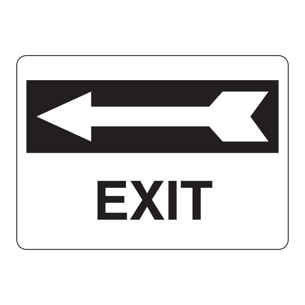 Brady Exit Sign