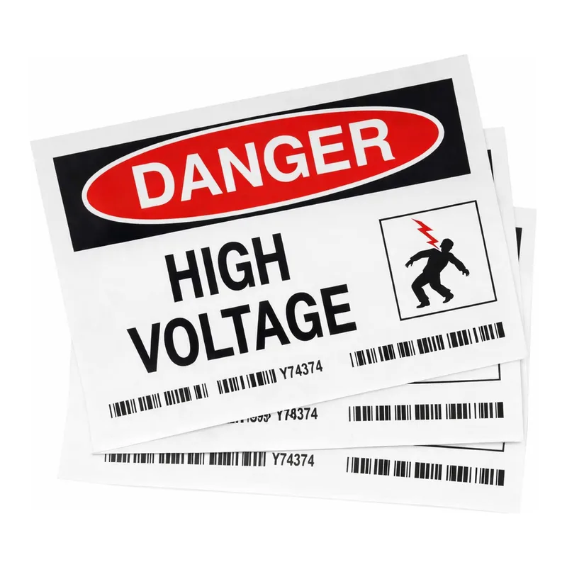Brady DANGER High Voltage Labels