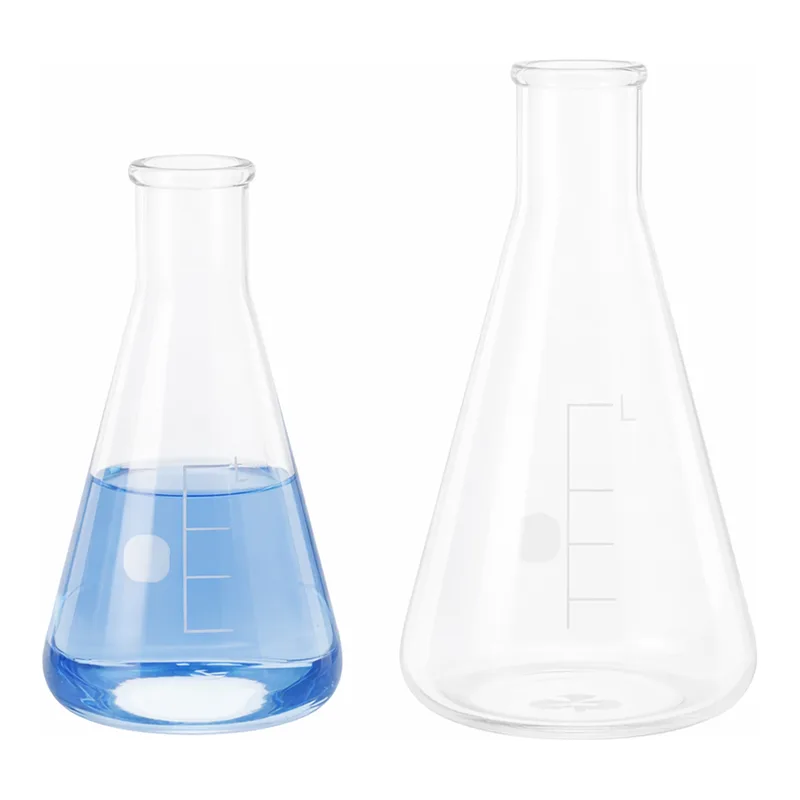 AS ONE Erlenmeyer Flask Glass (with GraduatIons), 삼각 플라스크 (기준눈금 표시)