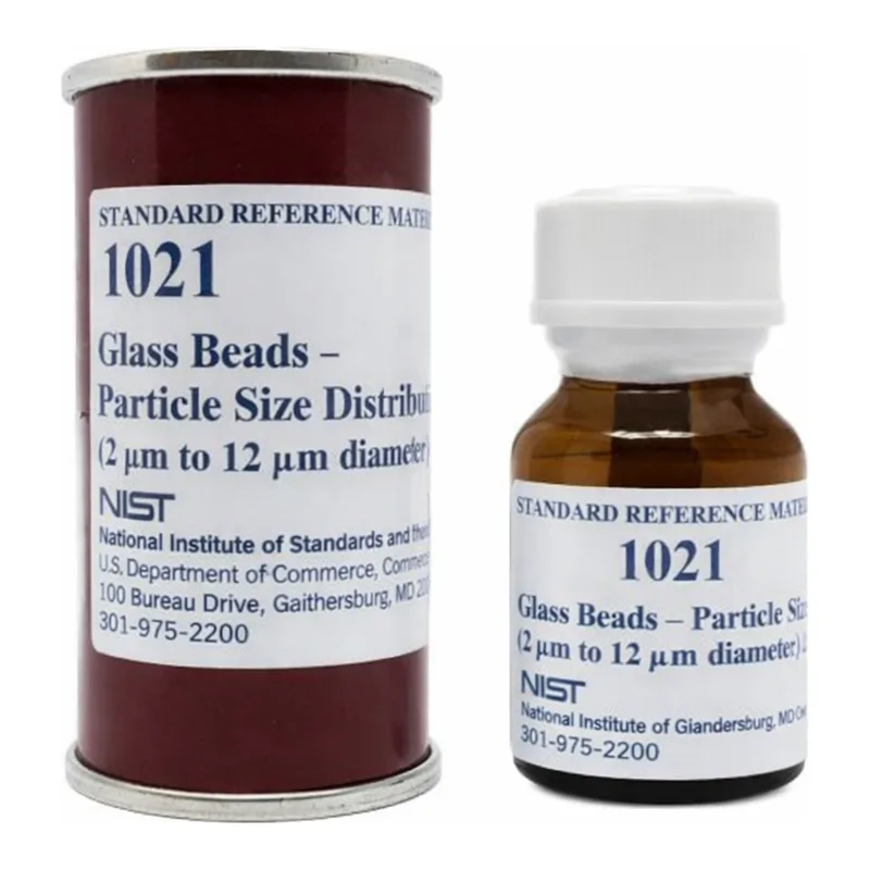 Merck Glass beads - particle size distribution