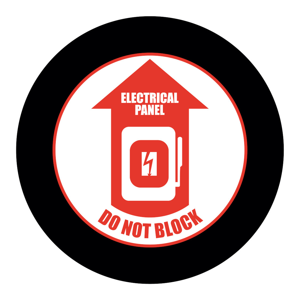 Brady GOBO Safety Sign Slides, ELECTRICAL PANEL KEEP CLEAR