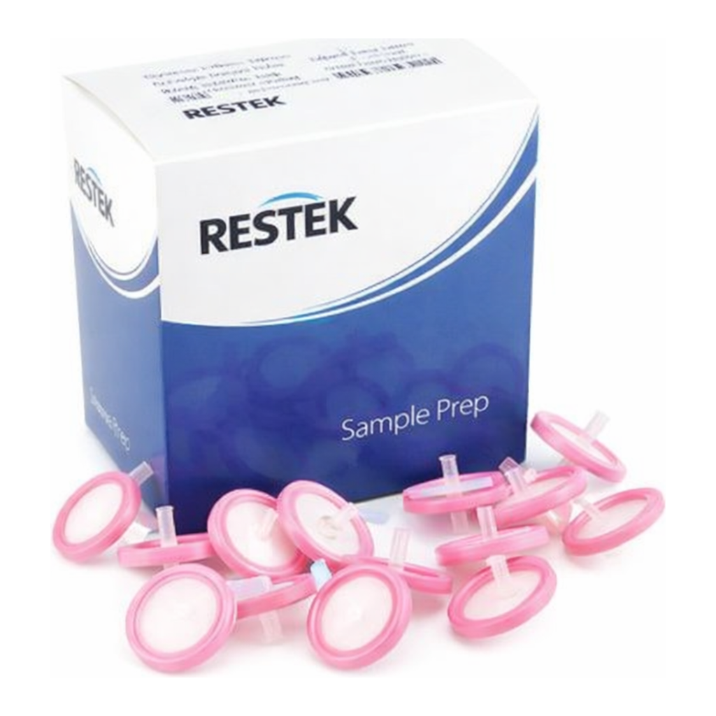 Restek Syringe Filter, 30mm, 0.22um Nylon Pink Luer Lock 100-pk