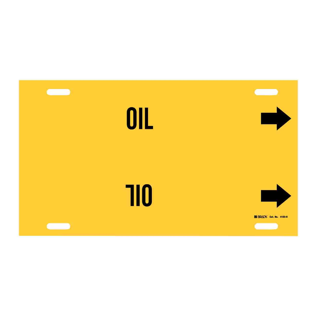Brady OIL Snap-On Pipe Marker