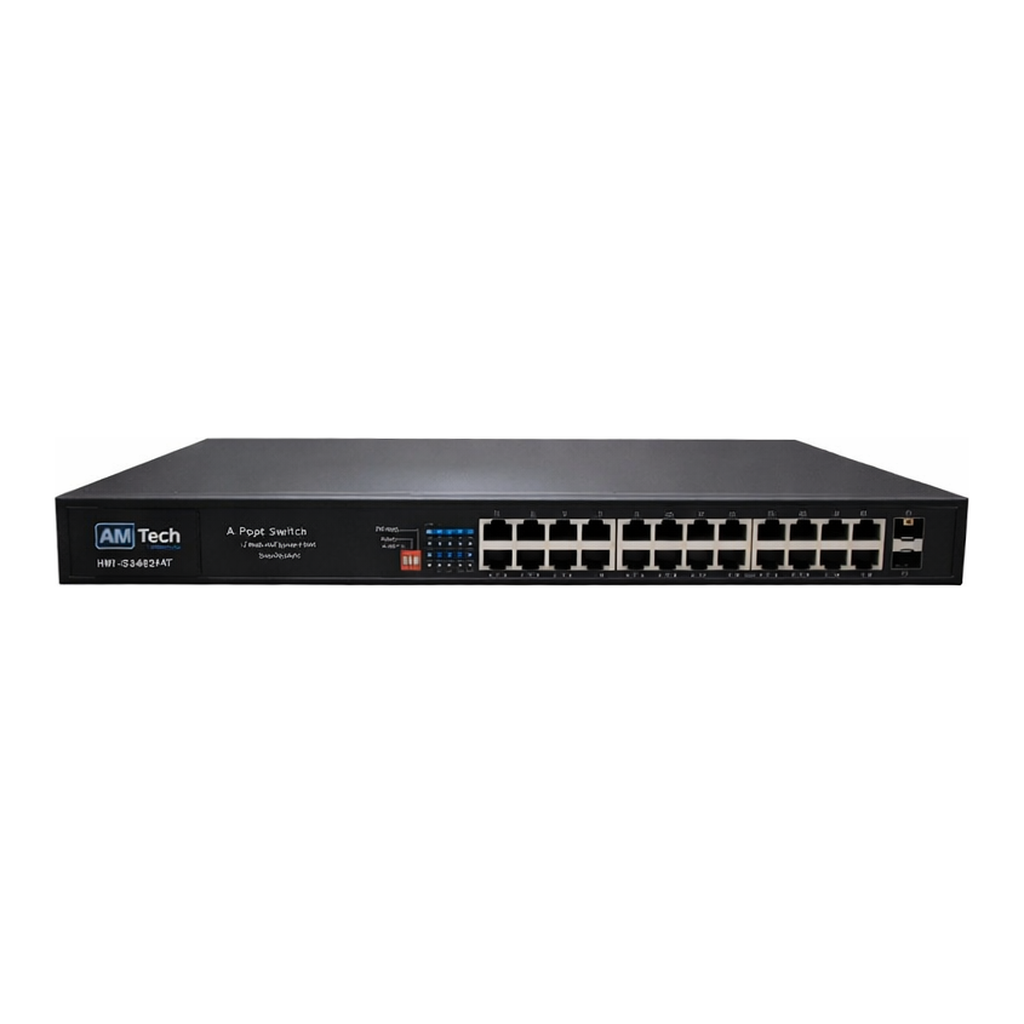 4MITech 포엠아이텍 24port POE 스위치 4MI-G2402FP 10/100/1000M PoE 24port+1G SFP 2Port 52G backplane bandwidth