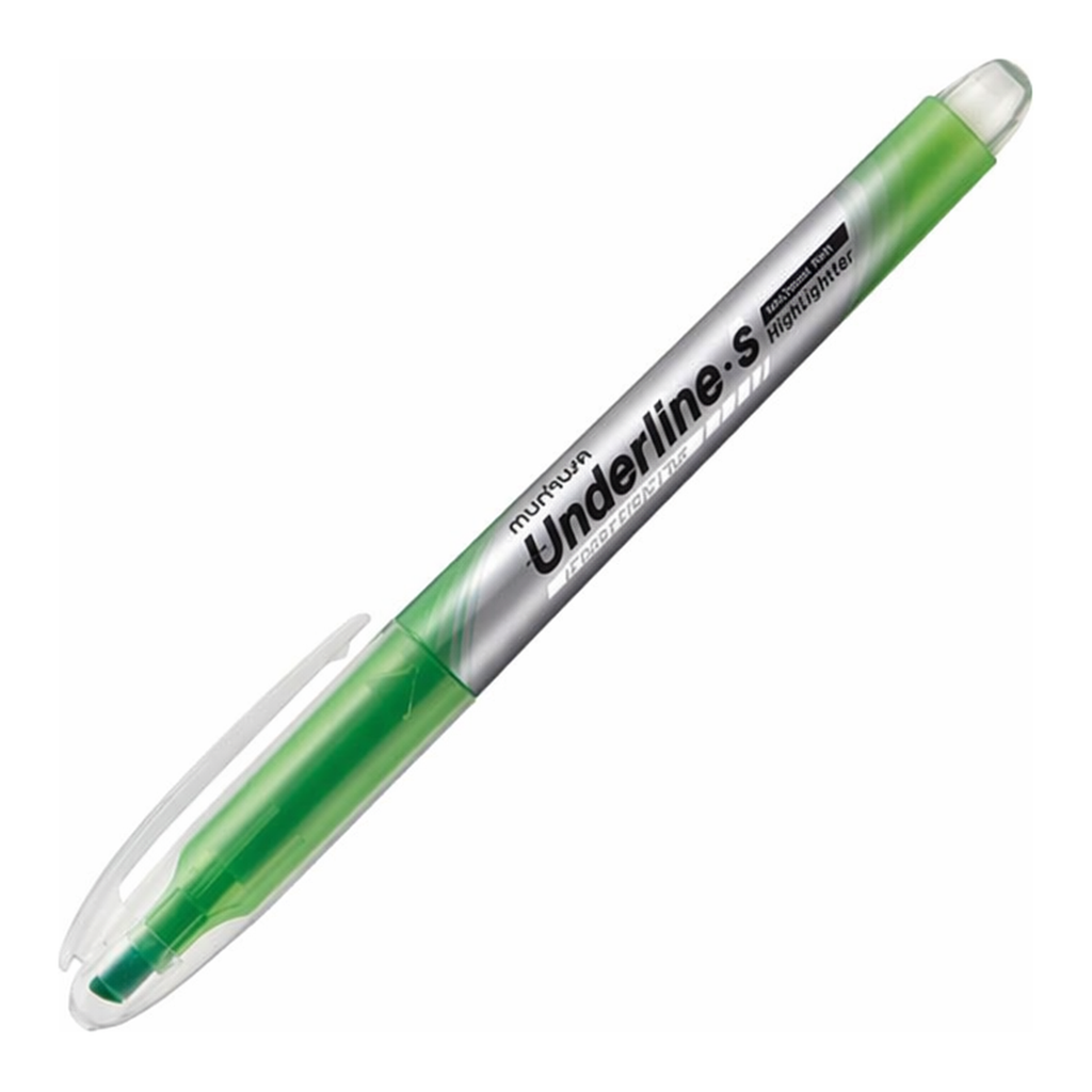 OFFICENEX 문화 언더라인 에스형광펜 (녹색/4.0mm)