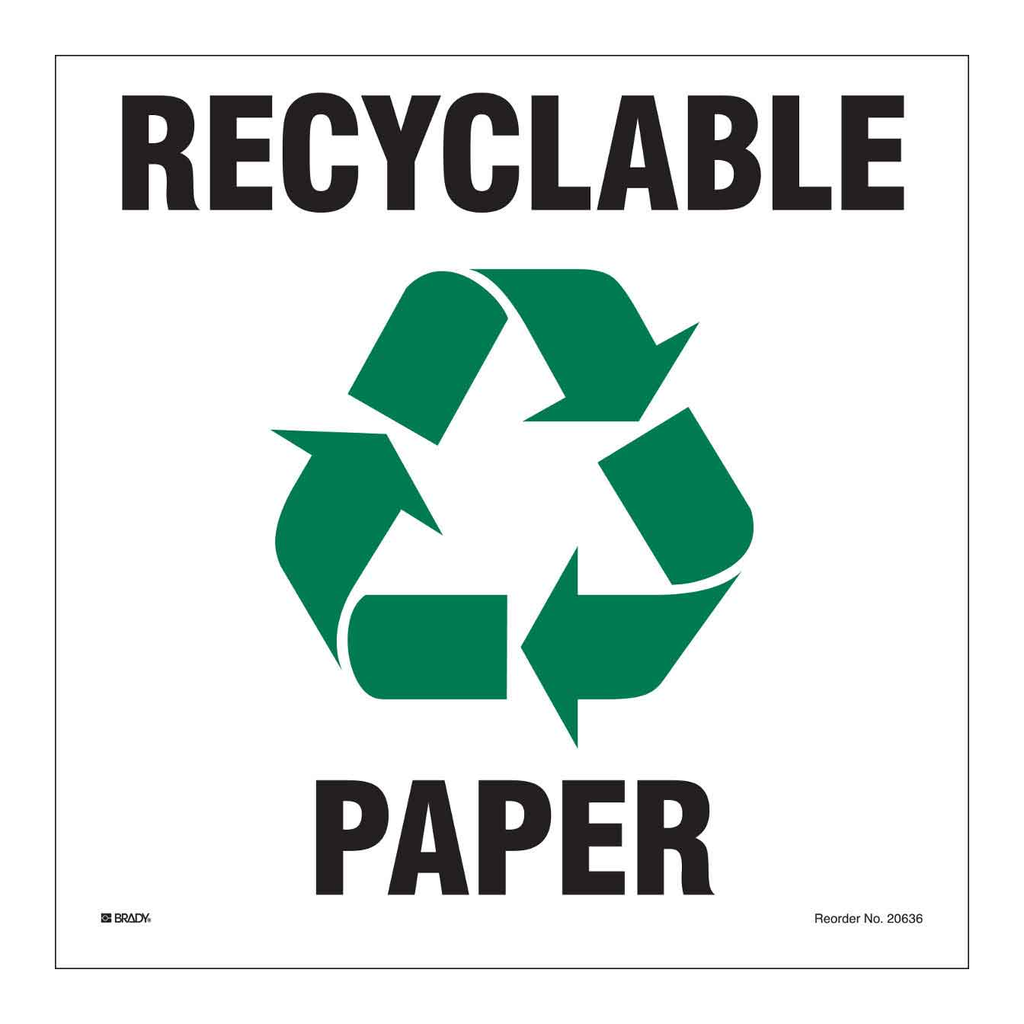 Brady Recyclable Paper Labels