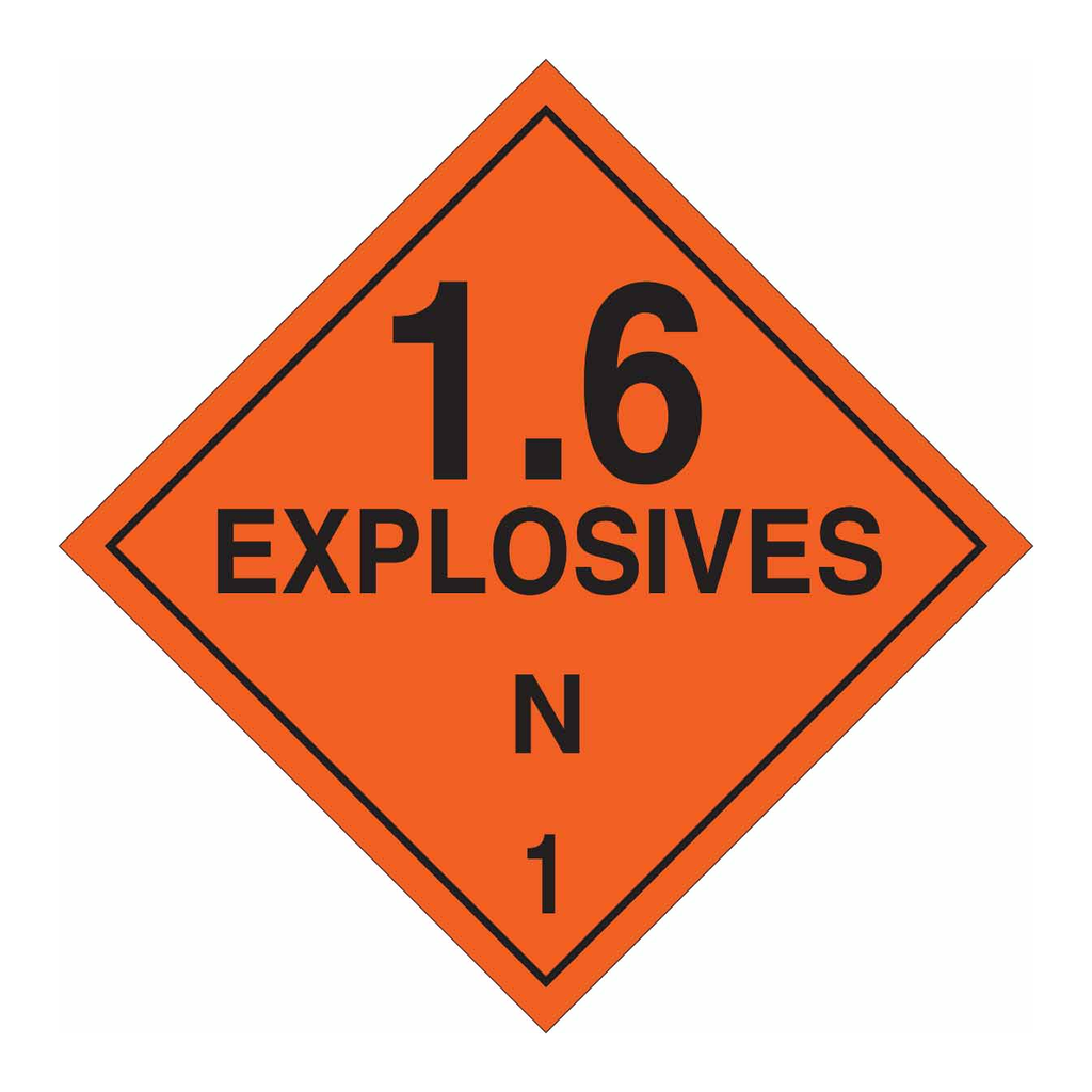 Brady Explosives N 1 Sign