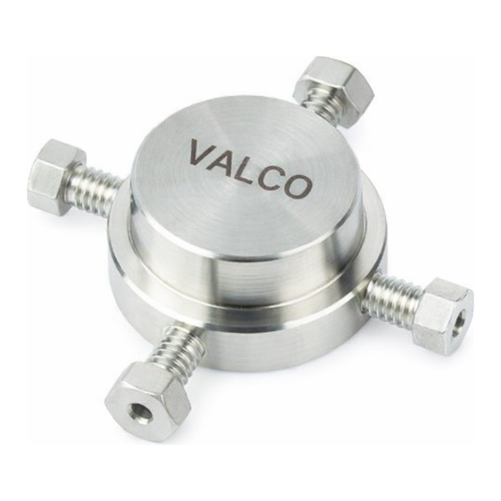 Restek Fittings, Valco, Valco Internal Cross 1/16in tube, 0.25 bore