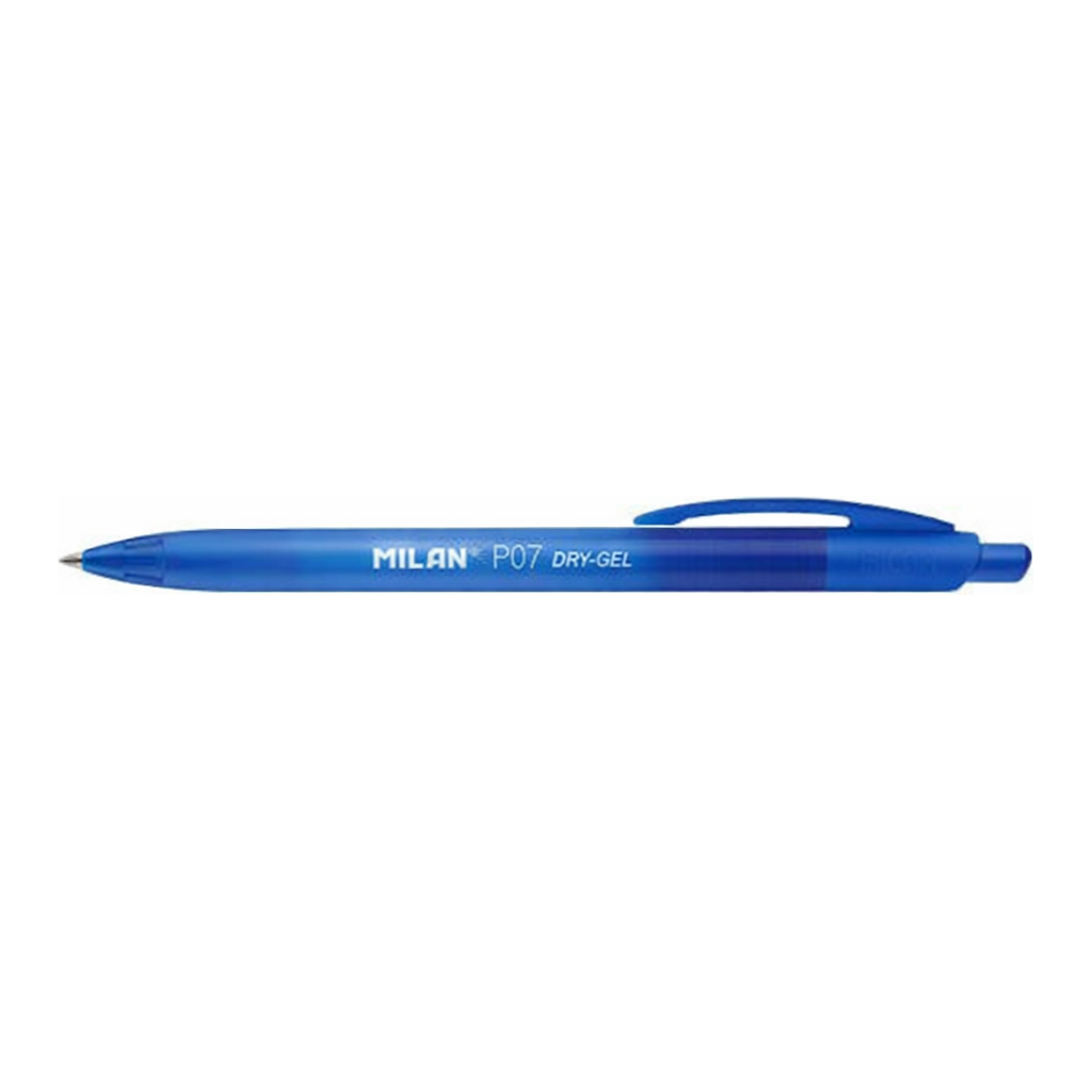 OFFICENEX 밀란 P07 드라이젤 볼펜 파랑 0.7mm