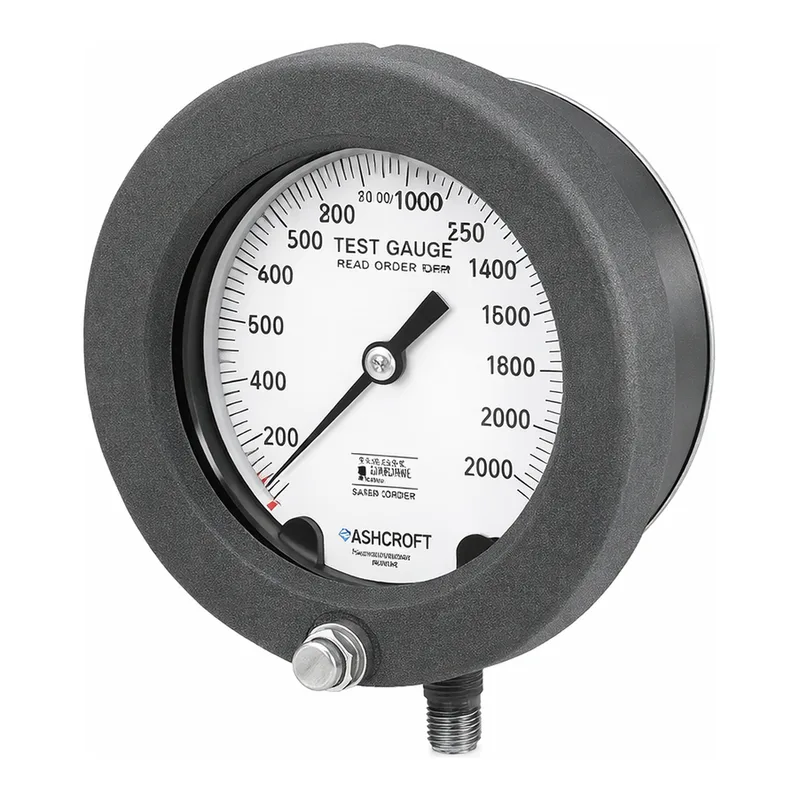 Restek Test Gauge, Analog, 6in Diameter, 1/4in NPT, 30inHg to 60psig