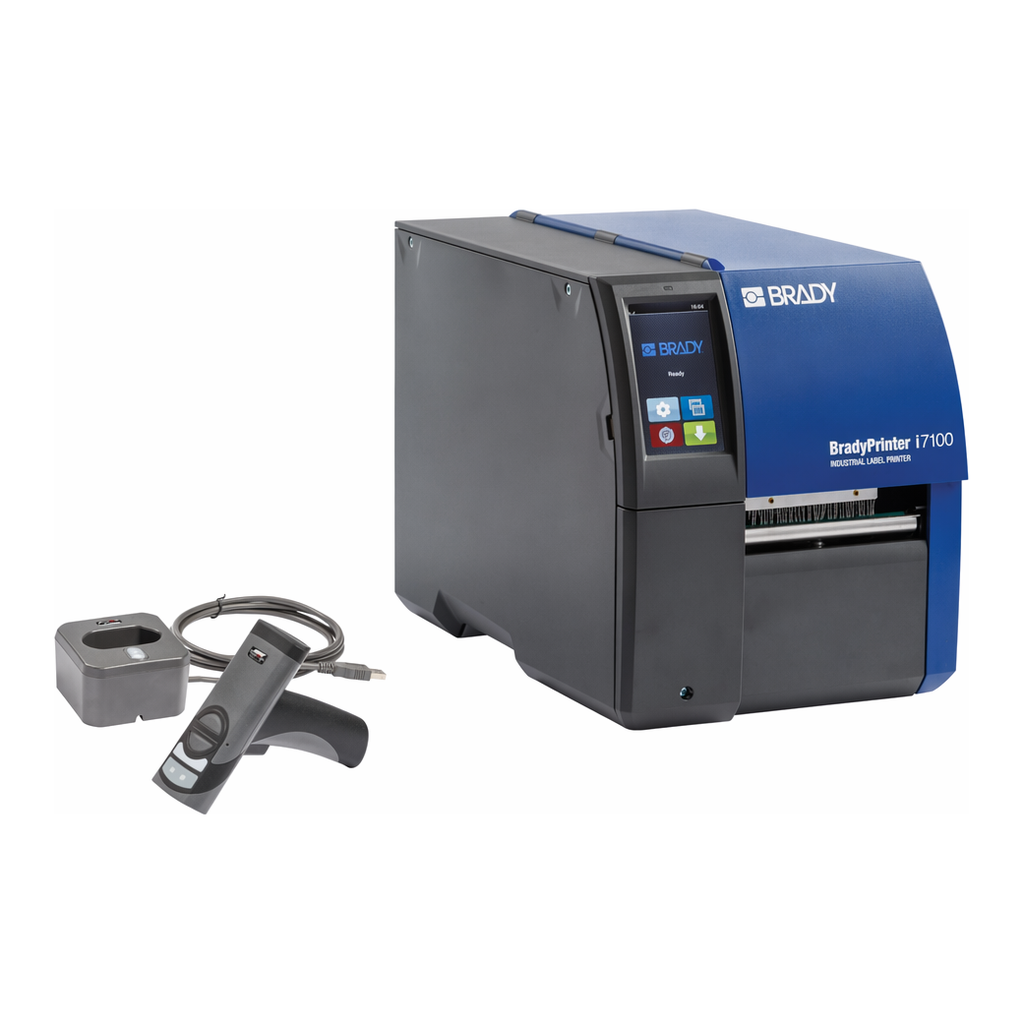 Brady BradyPrinter i7100 with CR2700 Barcode Scanner and Software Kit