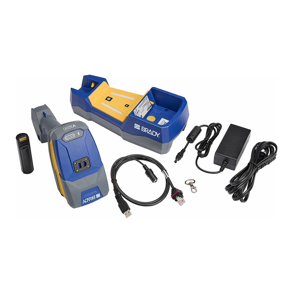 Brady V3200 Industrial Wireless Bluetooth Barcode Scanner with V1300 Cradle