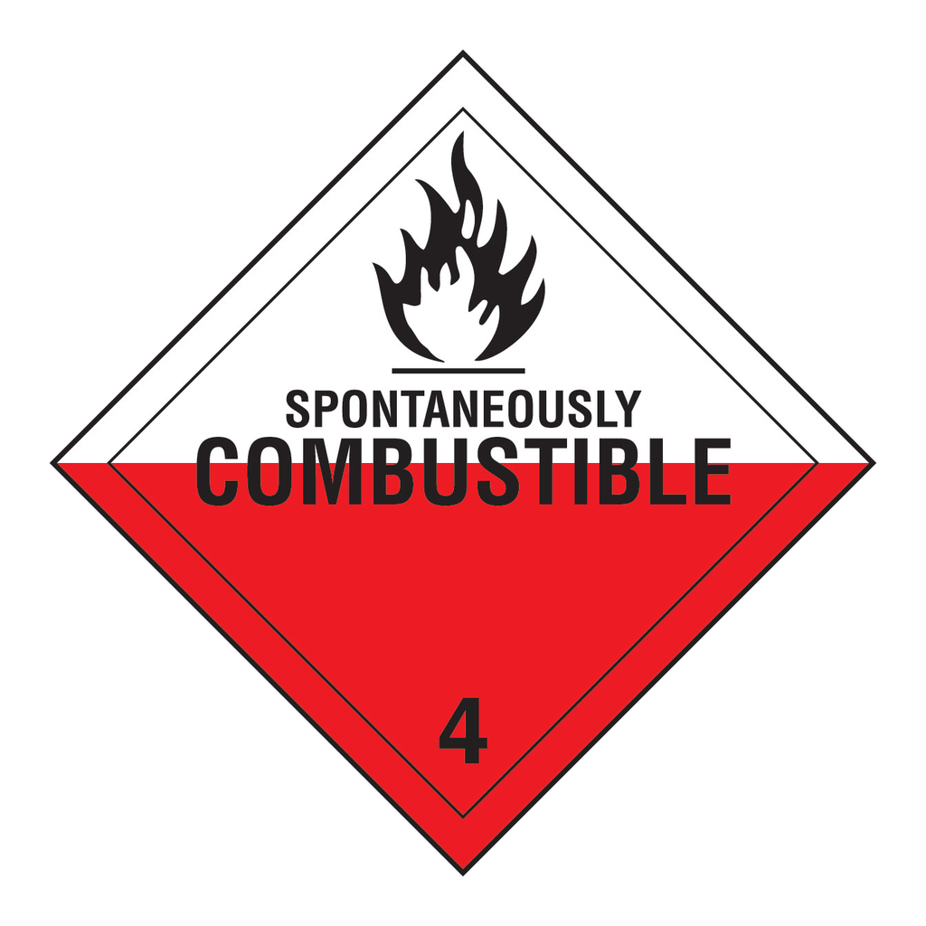 Brady Spontaneously Combustible 4 Sign