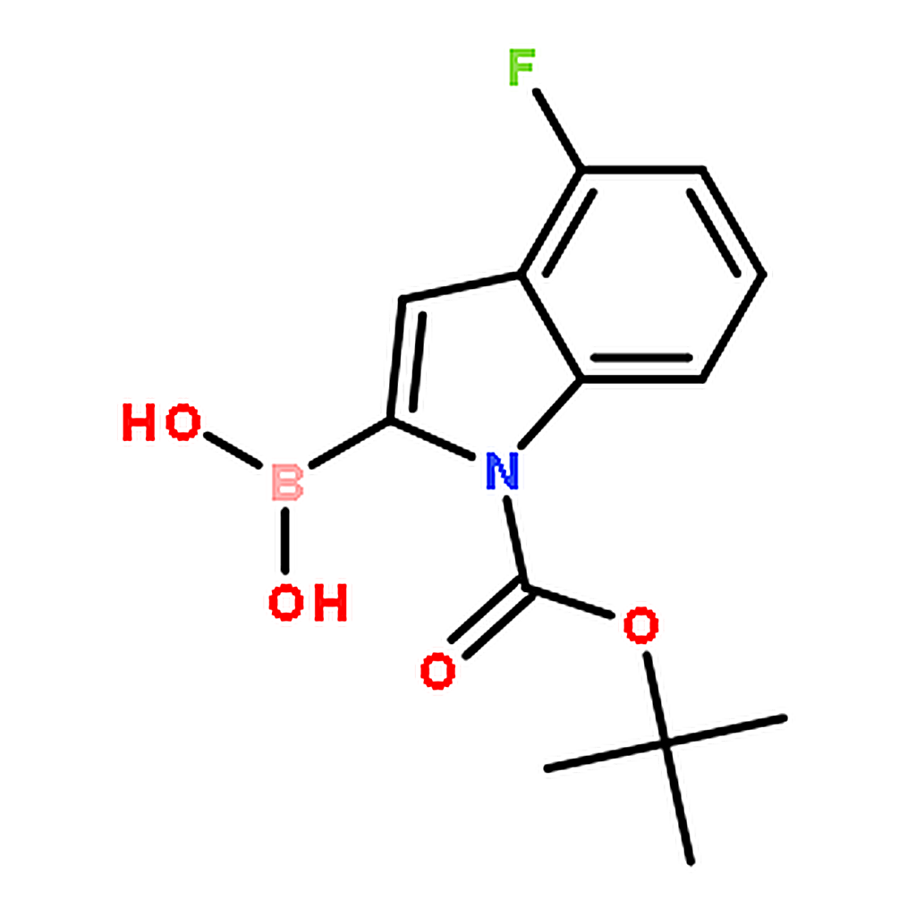 RHAWN (1-(tert-Butoxycarbonyl)-4-fluoro-1H-indol-2-yl)boronic acid