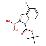 RHAWN (1-(tert-Butoxycarbonyl)-4-fluoro-1H-indol-2-yl)boronic acid