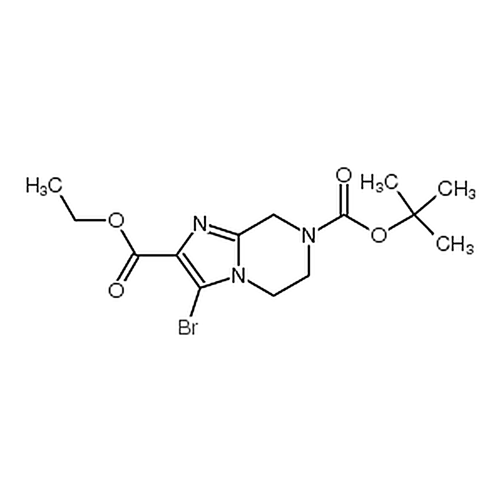RHAWN 7-tert-Butyl 2-ethyl 3-bromo-5,6-dihydroimidazo[1,2-a]pyrazine-2,7(8H)-dicarboxylate