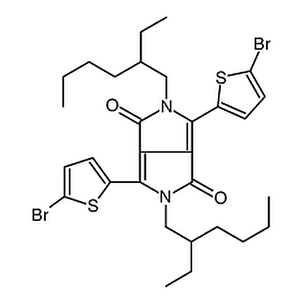 RHAWN 3,6-Bis(5-bromothiophen-2-yl)-2,5-bis(2-ethylhexyl)pyrrolo[3,4-c]pyrrole-1,4(2H,5H)-dione