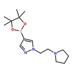 RHAWN 1-(2-(Pyrrolidin-1-yl)ethyl)-4-(4,4,5,5-tetramethyl-1,3,2-dioxaborolan-2-yl)-1H-pyrazole