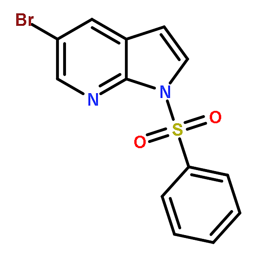 RHAWN 1-Benzenesulfonyl-5-bromo-1H-pyrrolo[2,3-b]pyridine