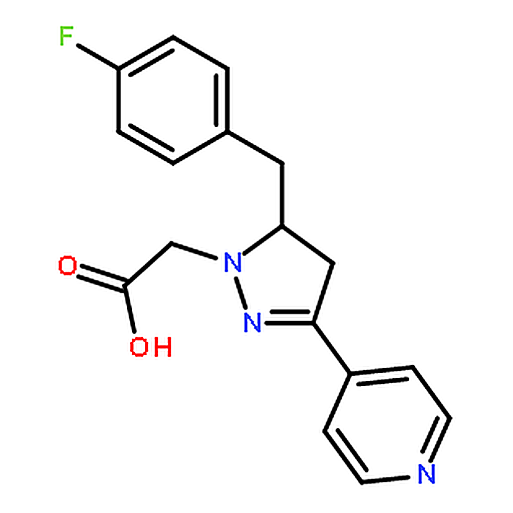 RHAWN [5-(4-Fluorobenzyl)-3-(4-pyridinyl)-1H-pyrazol-1-yl]acetic acid