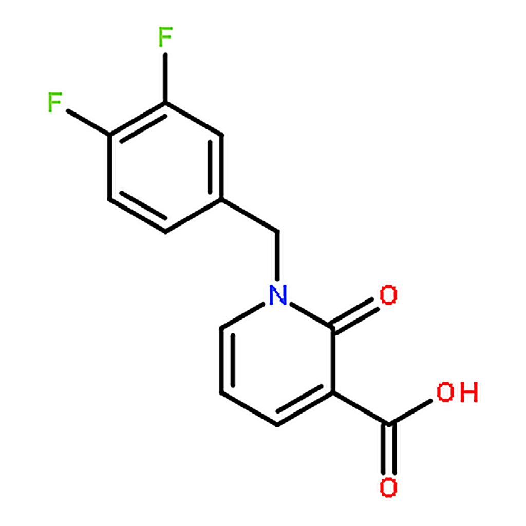 RHAWN 1-(3，4-Difluorobenzyl)-2-oxo-1，2-dihydropyridine-3-carboxylic acid
