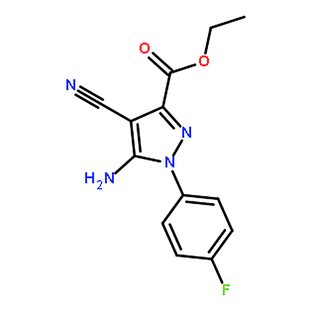 RHAWN Ethyl 5-amino-4-cyano-1-(4-fluorophenyl)-1H-pyrazole-3-carboxylate