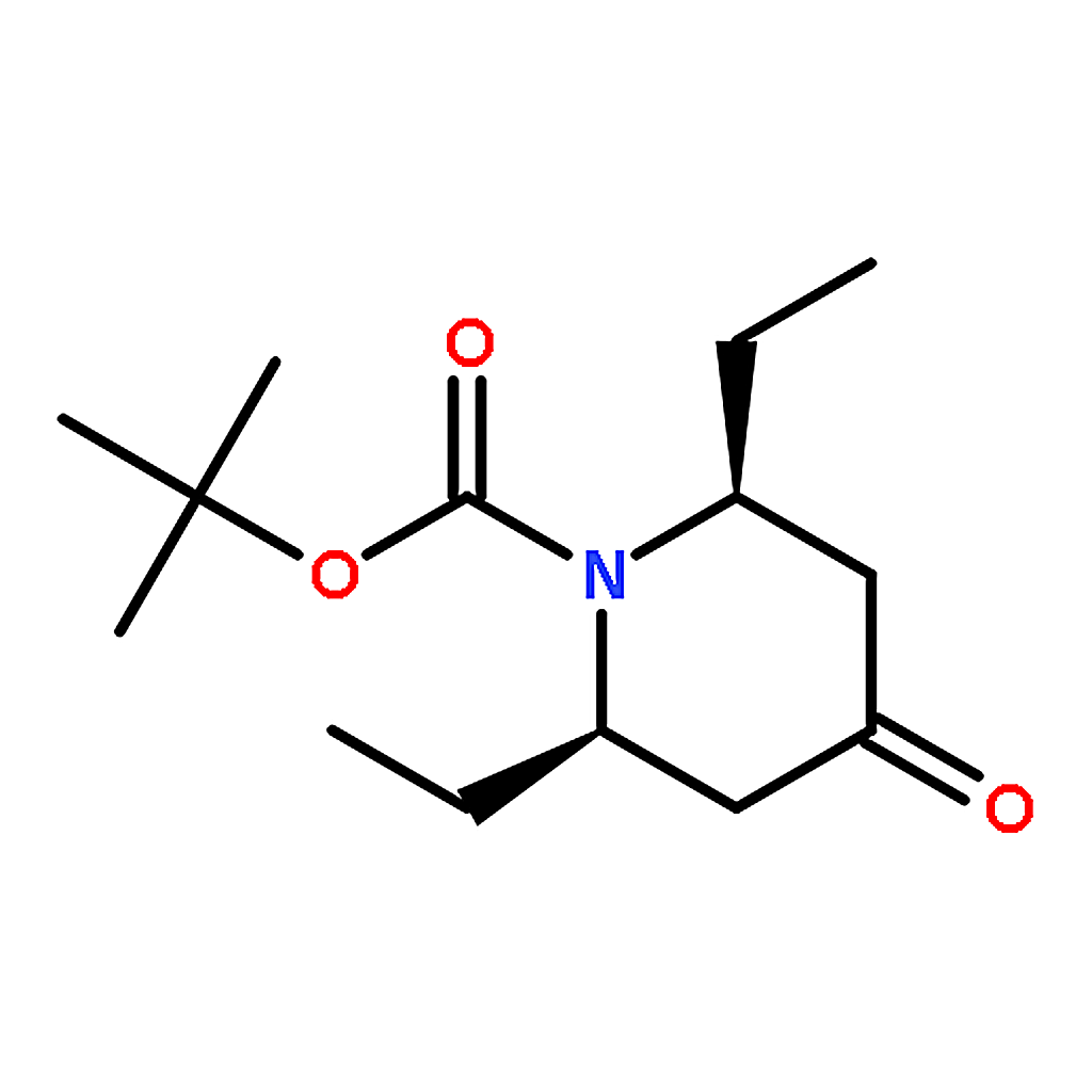 RHAWN (2R,6S)-rel-tert-Butyl 2,6-diethyl-4-oxopiperidine-1-carboxylate