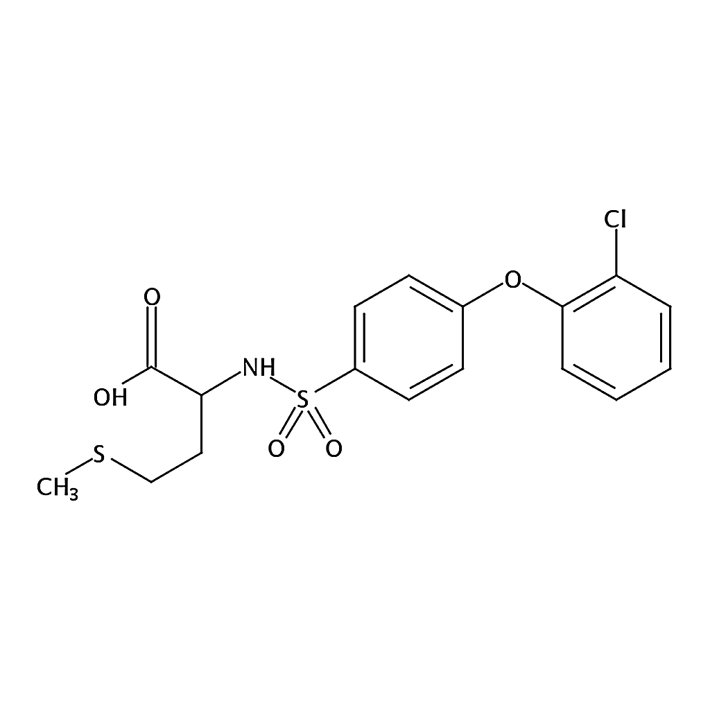 RHAWN 2-[[4-(2-Chlorophenoxy)Phenyl]Sulfonylamino]-4-Methylsulfanylbutanoic Acid