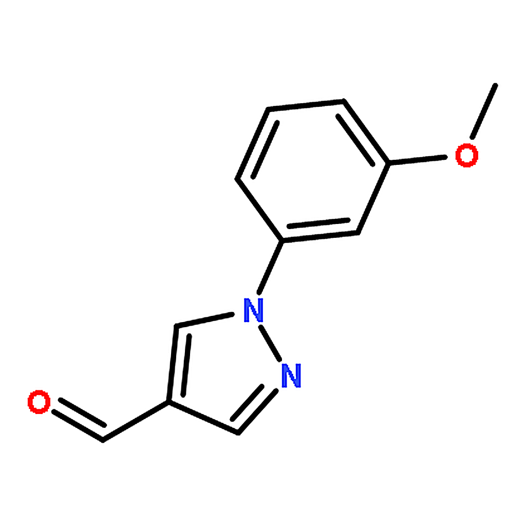 RHAWN 1-(3-Methoxyphenyl)-1H-pyrazole-4-carbaldehyde